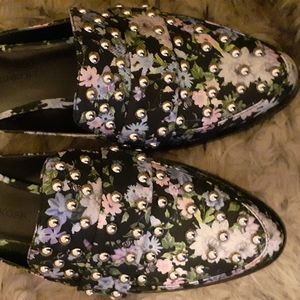 Rebecca Minkoff Studded Floral Mules